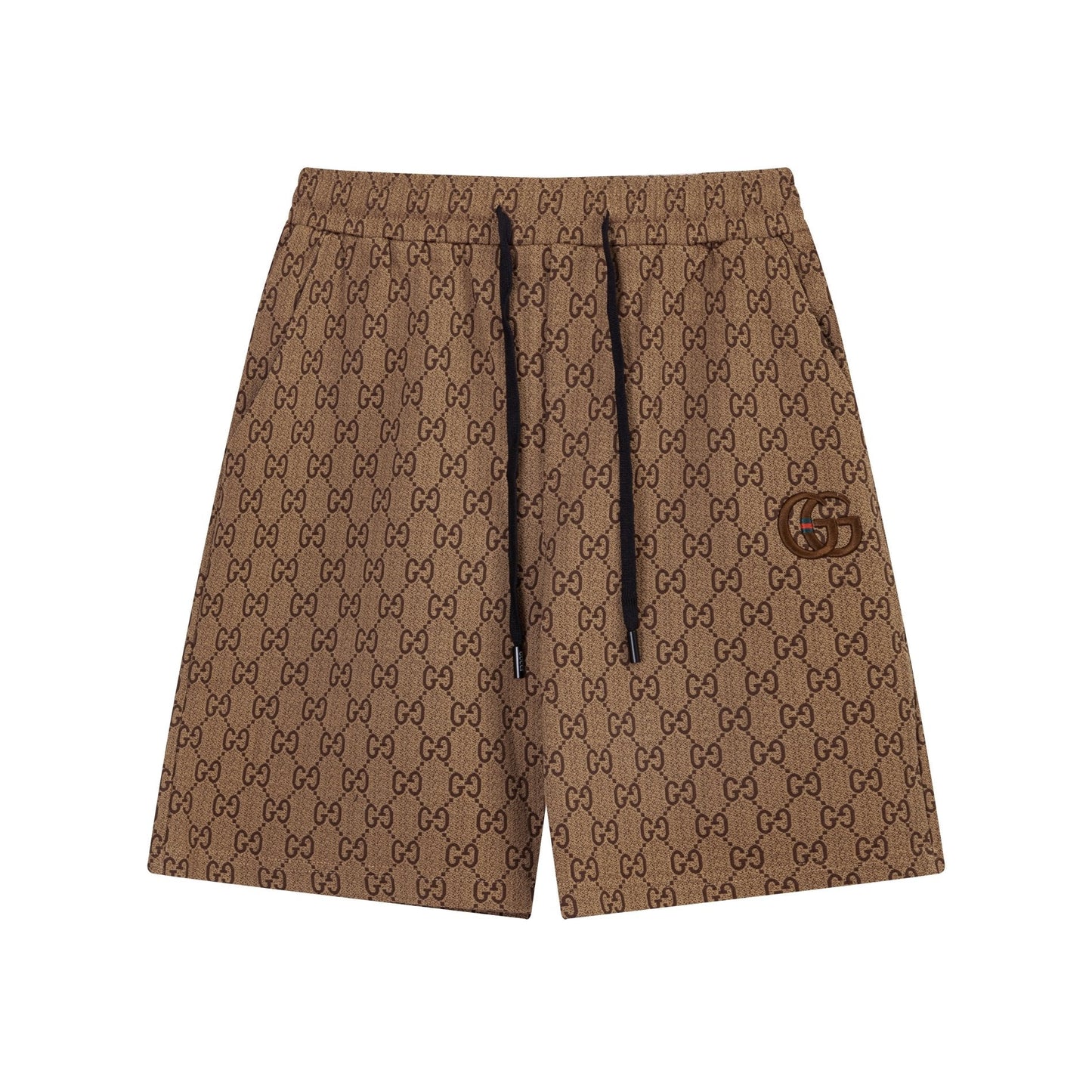 New double G logo knitted shorts