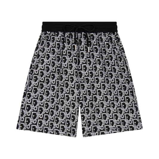 Jacquard knit shorts