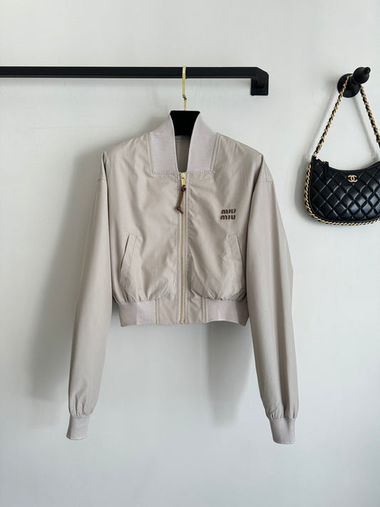 Micro Logo Zip-Up Jacket