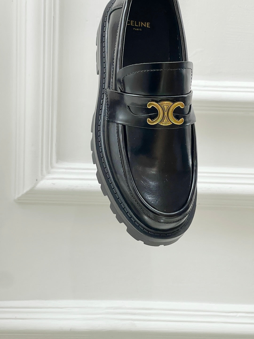 Thick-soled Arc de Triomphe loafers