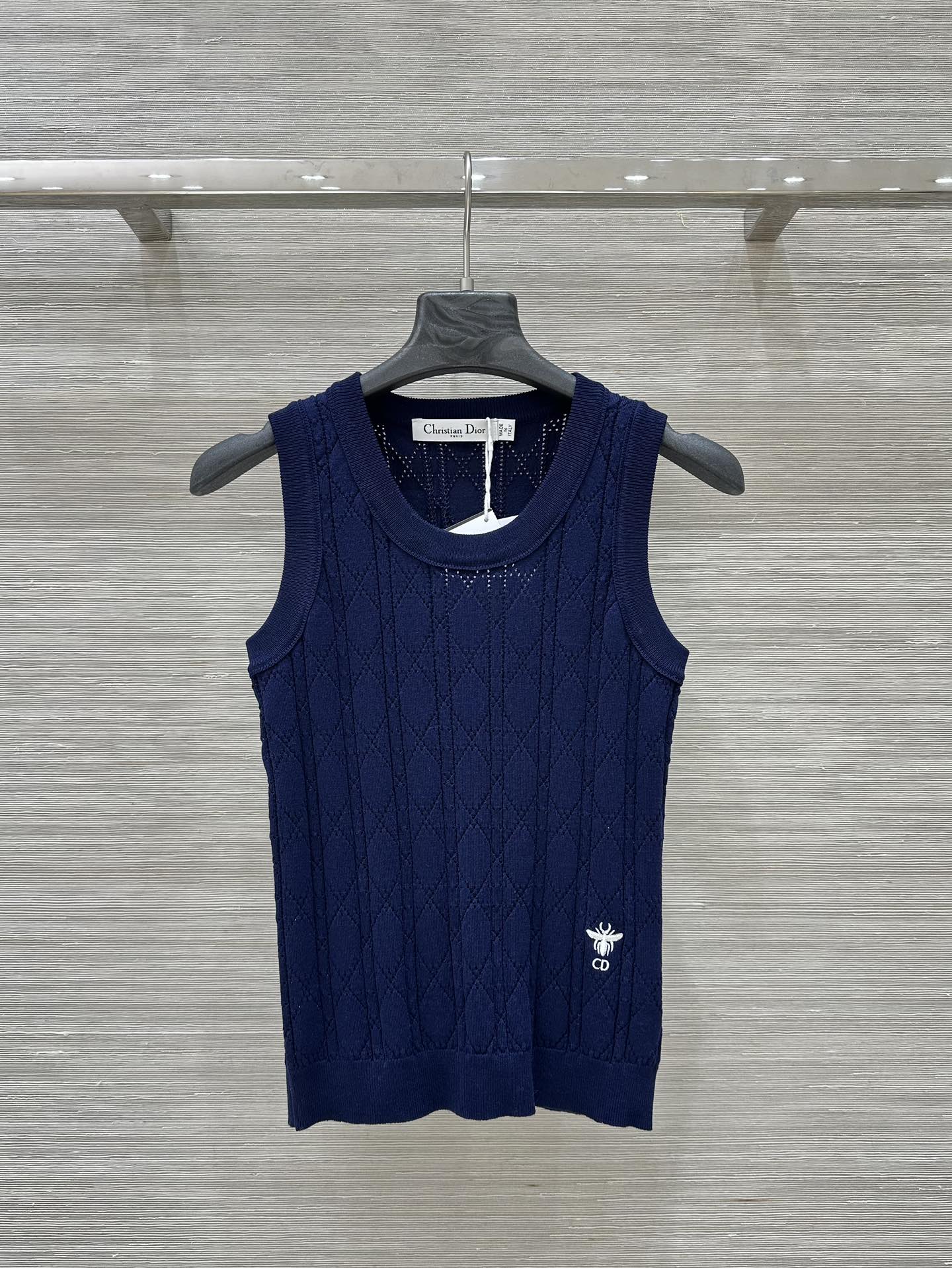 Celebrity style hollow polo short-sleeved vest