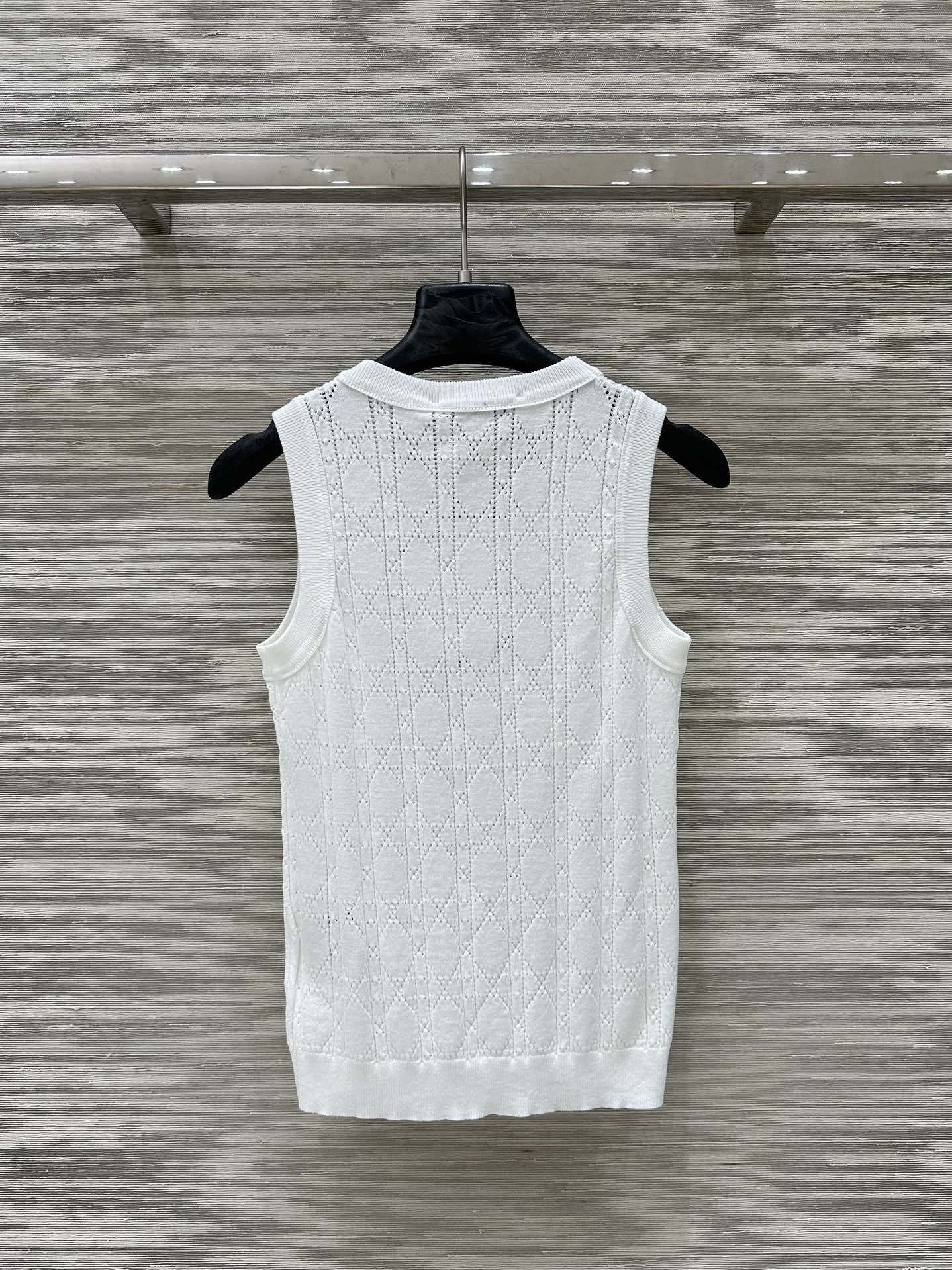 Celebrity style hollow polo short-sleeved vest