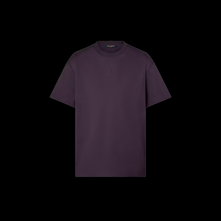 Embossed  Cotton T-Shirt