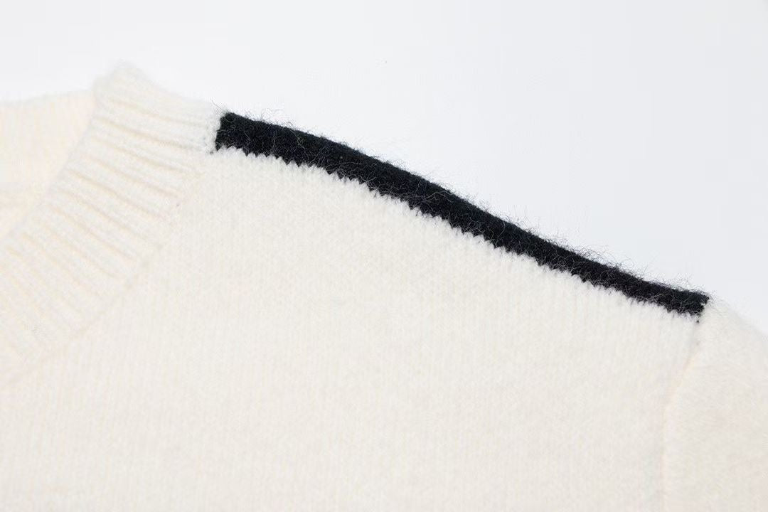 knitted jacquard sweater