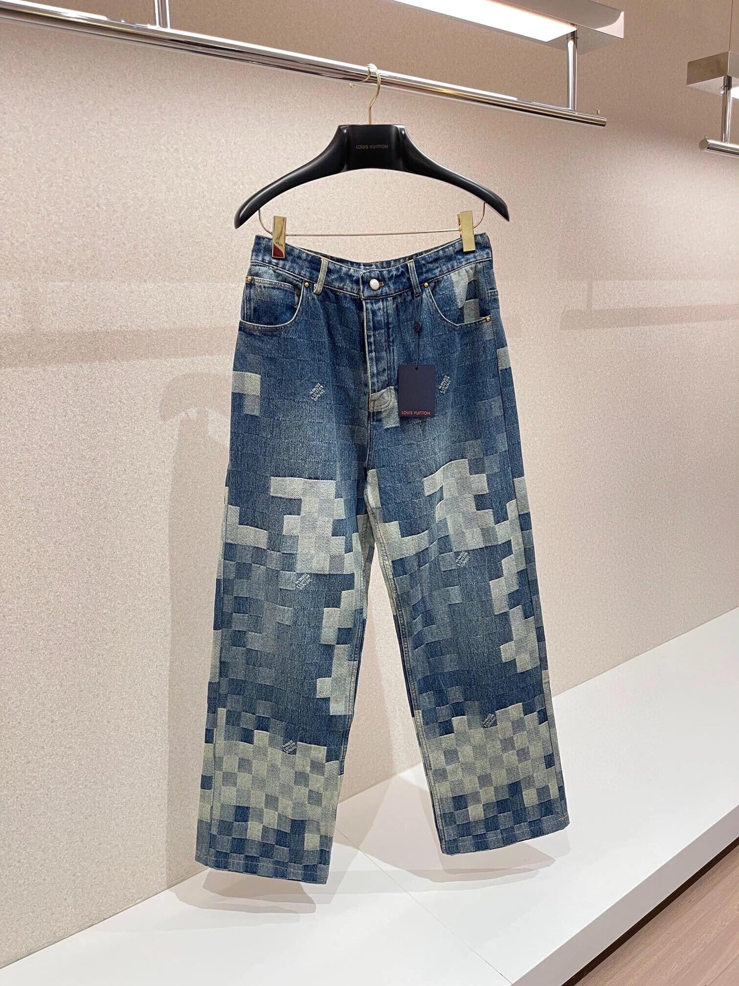 New mosaic pattern jeans