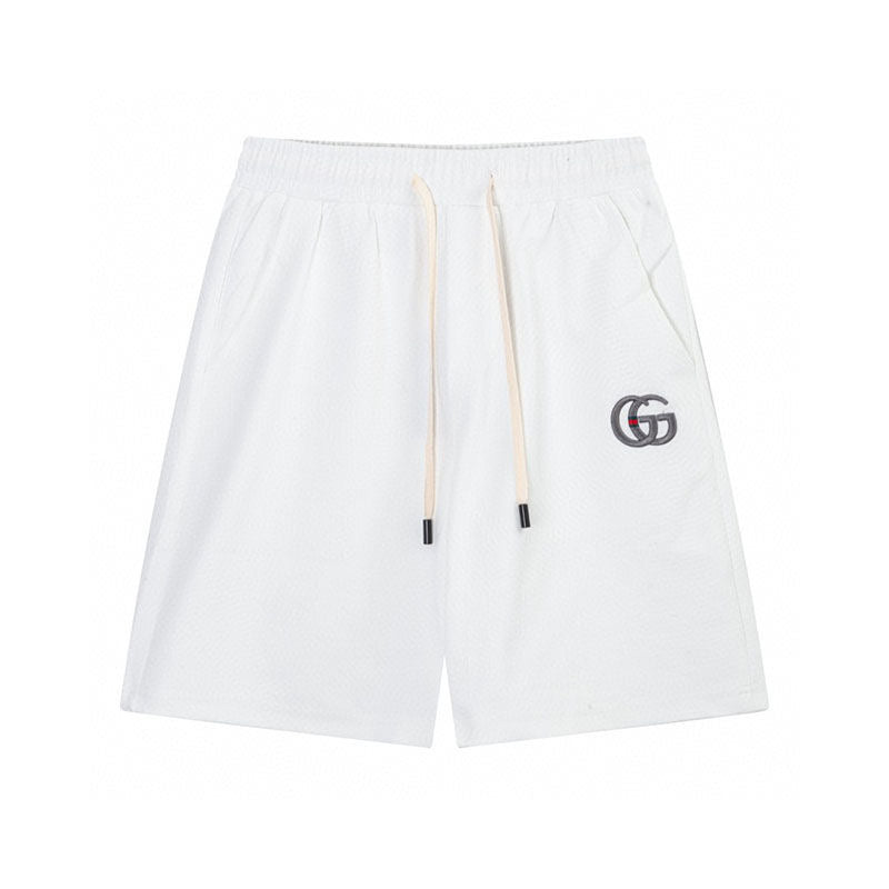 New double G logo knitted shorts