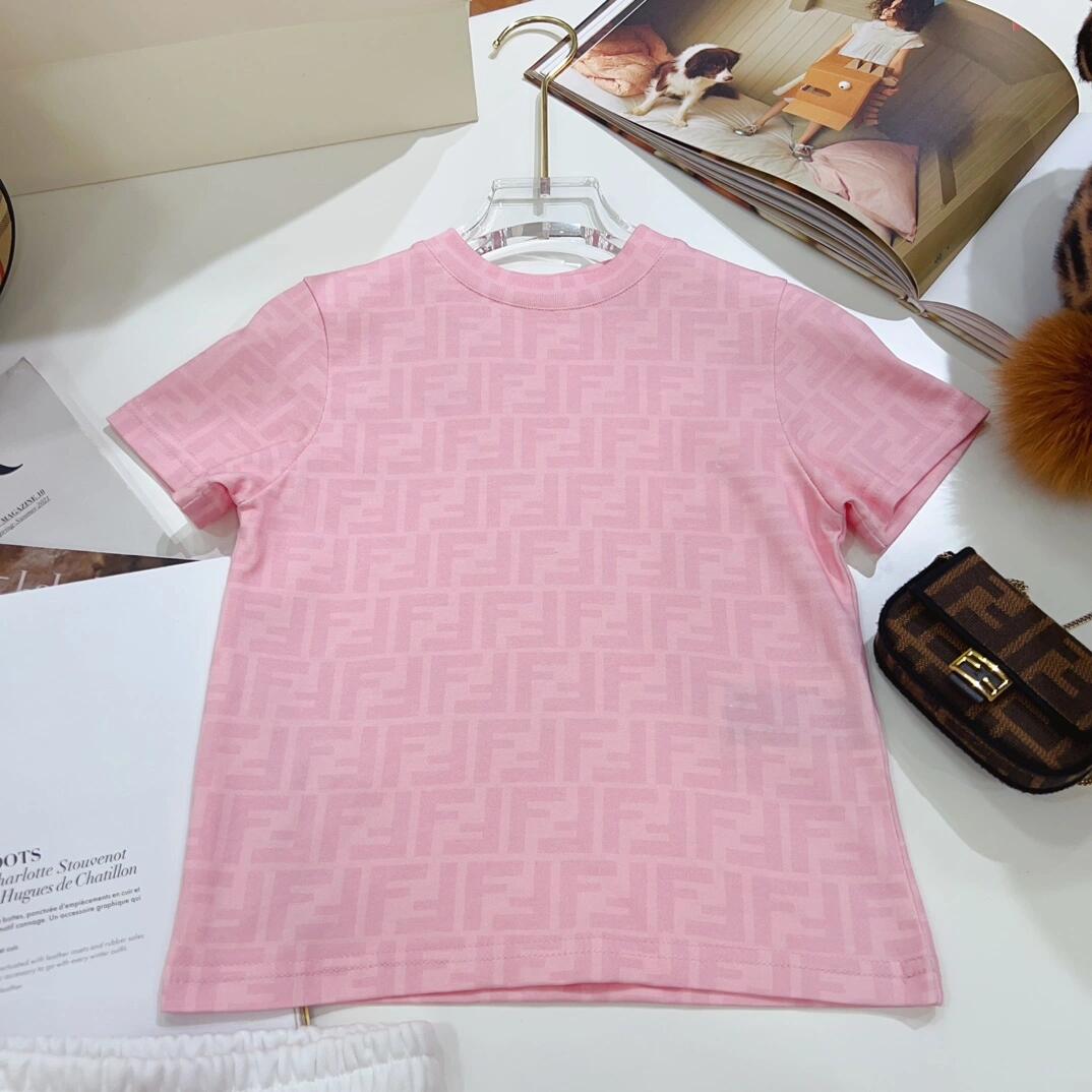 Pink and white children's clothing set