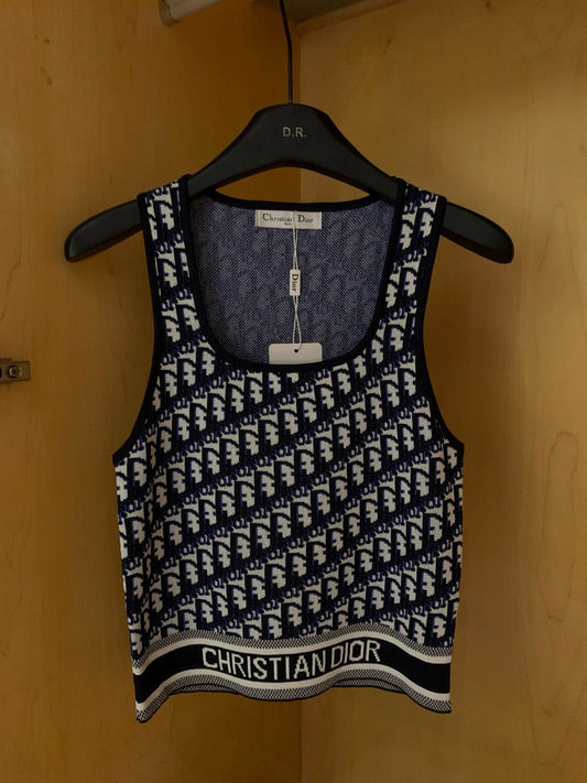 Jacquard knitted vest