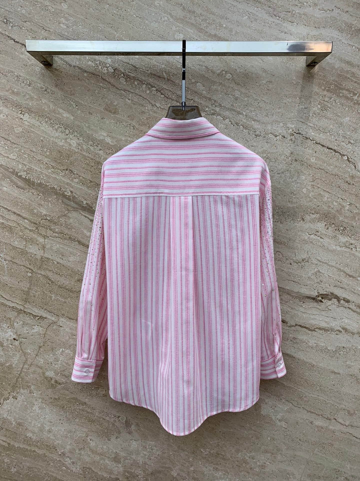 Gypsophila hot diamond striped long-sleeved shirt