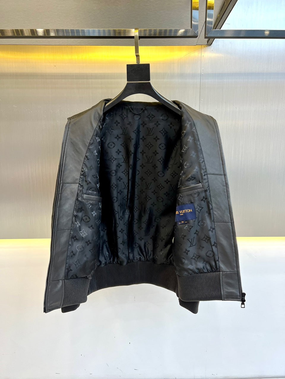 High quality embossed sheepskin jacket