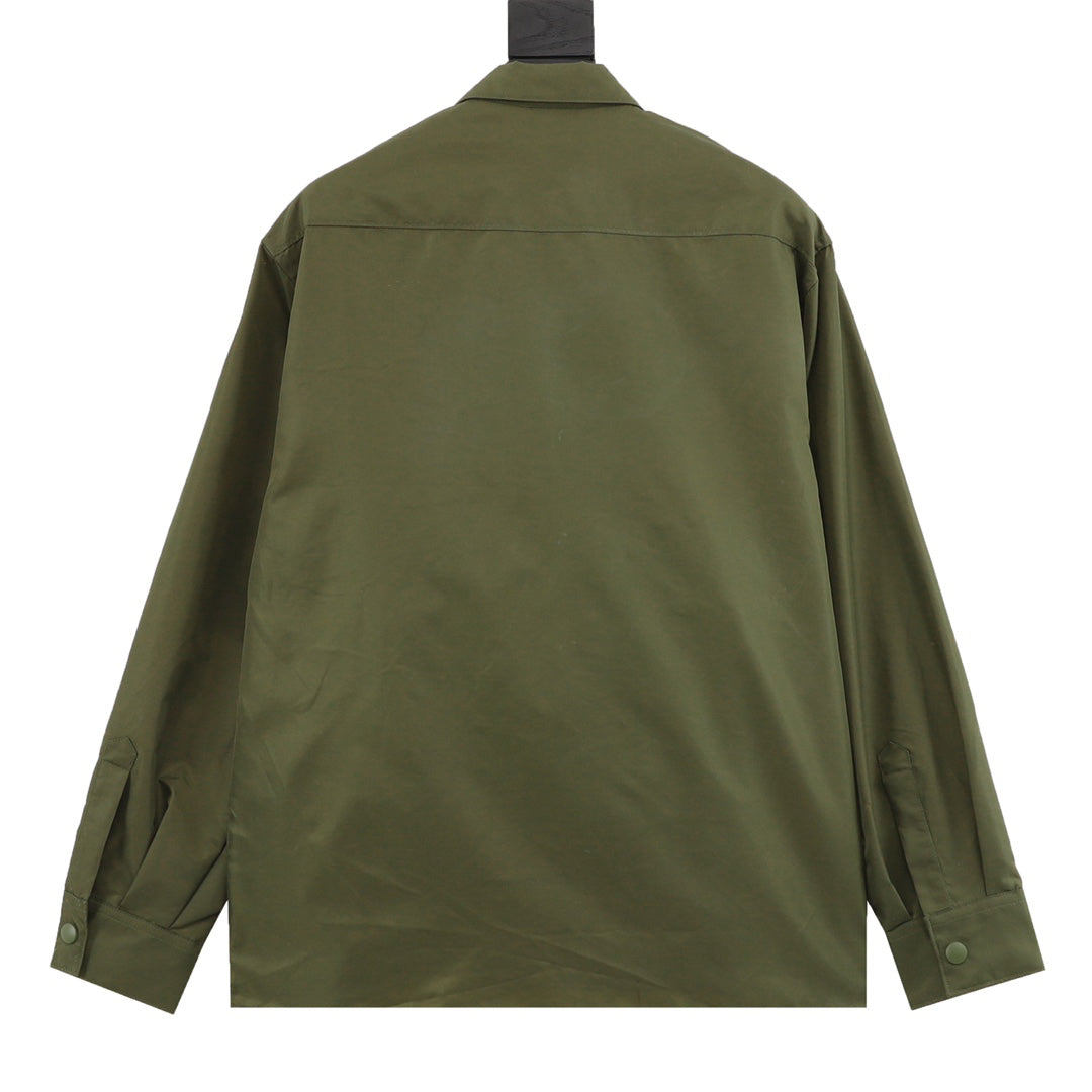 Multi-pocket nylon work jacket