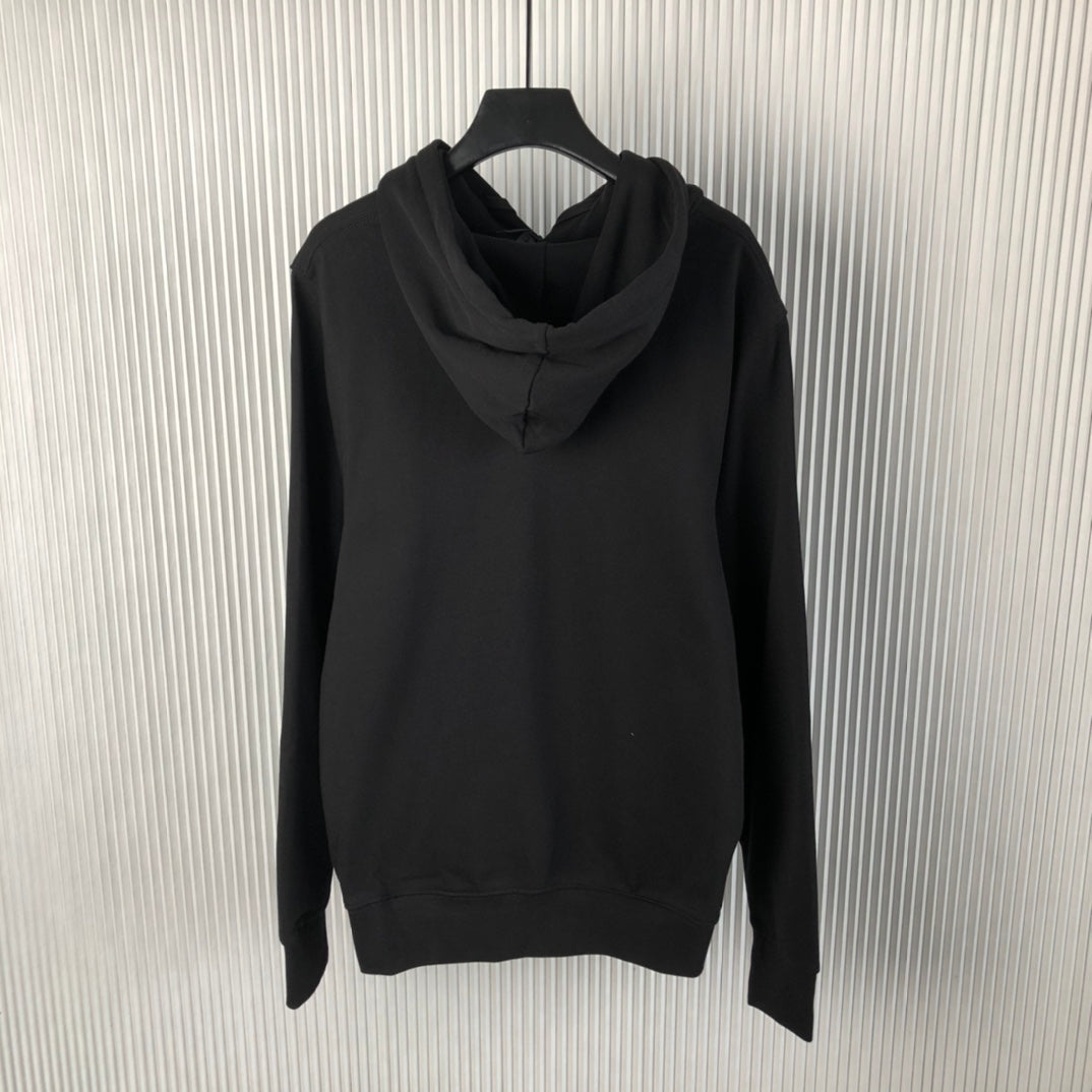 Triangle logo cotton hoodie