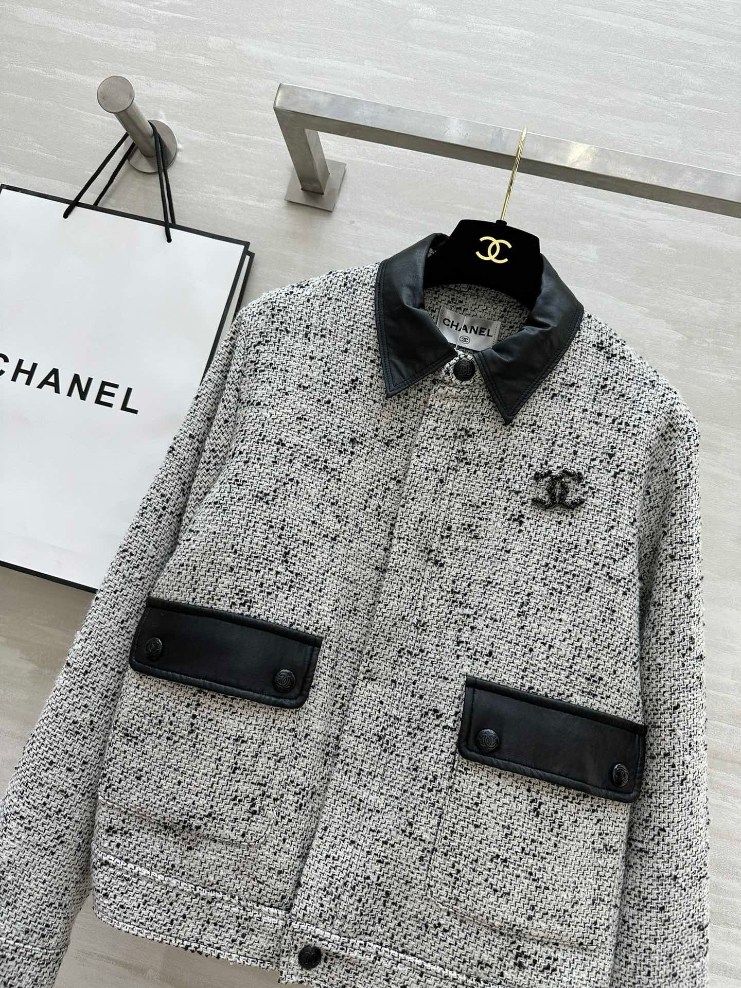 Lapel woven jacket