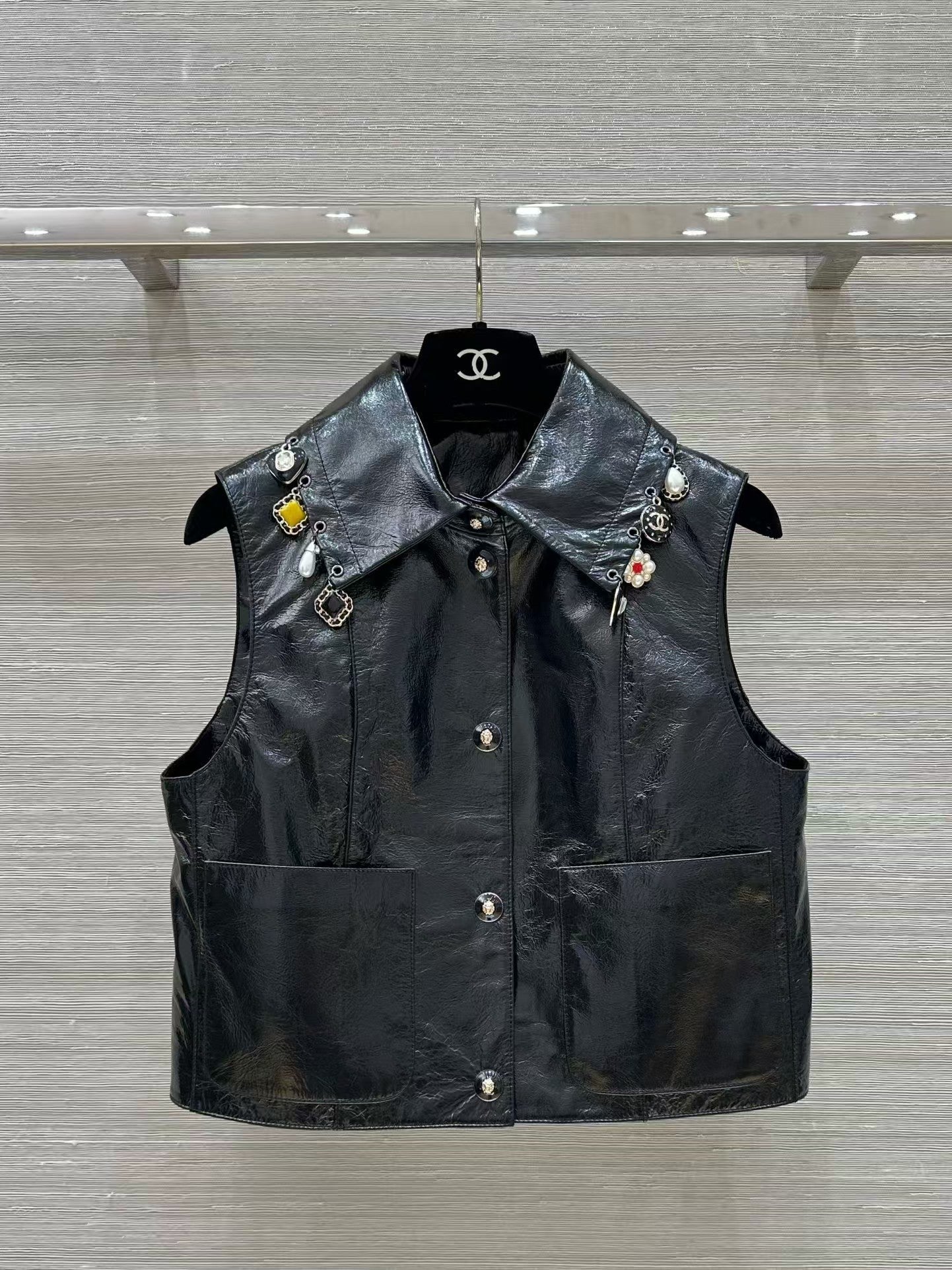 New leather vest