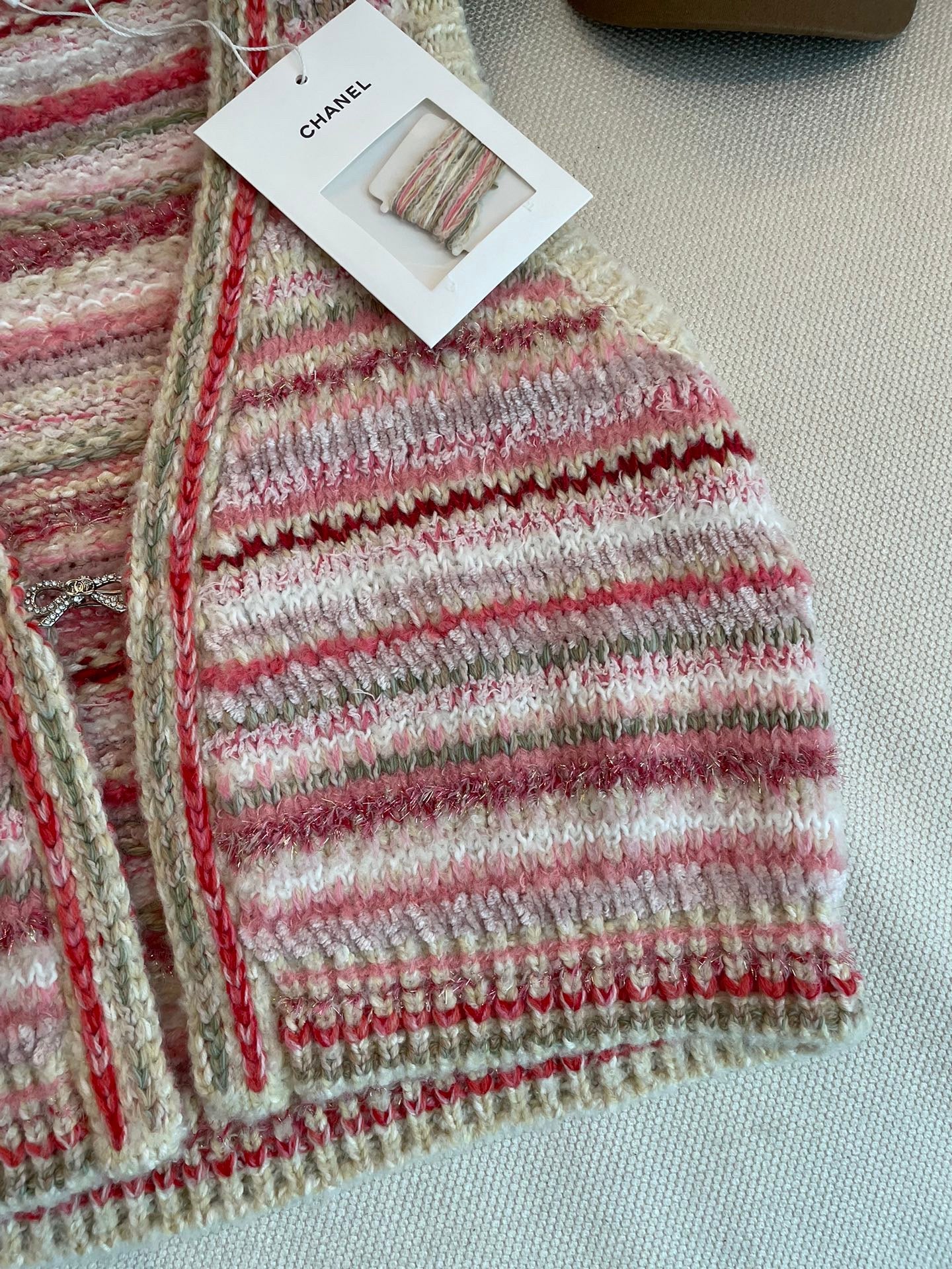 Block Color Stripe Knit Vest