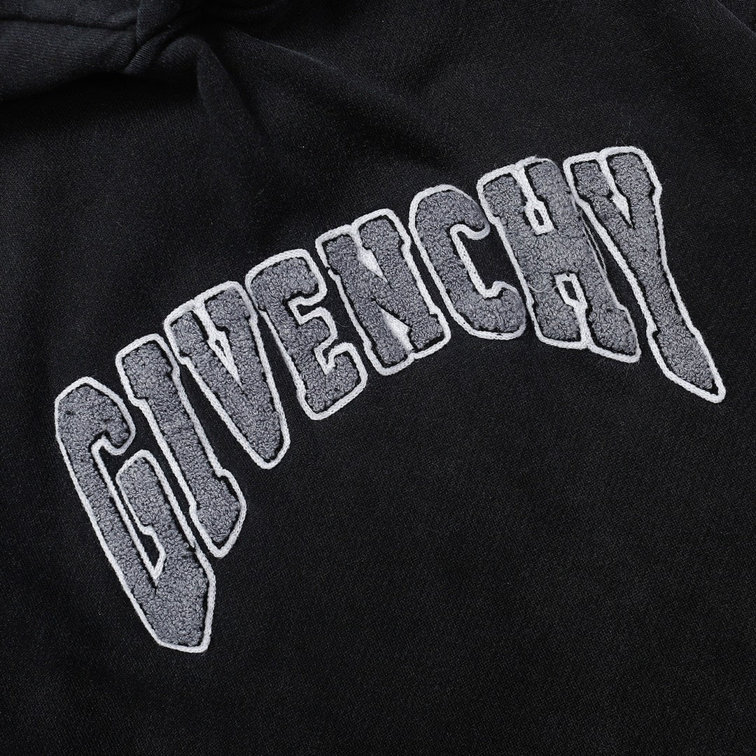 New Towel Embroidery Patch Embroidered Hooded Sweatshirt