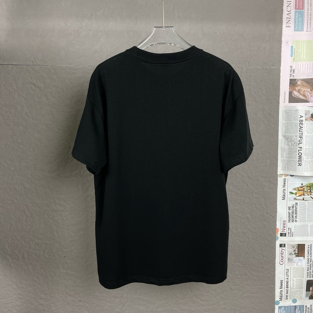 misplaced logo embroidery T-shirt