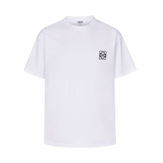 24FW NEW lew round neck embroidered T-shirt