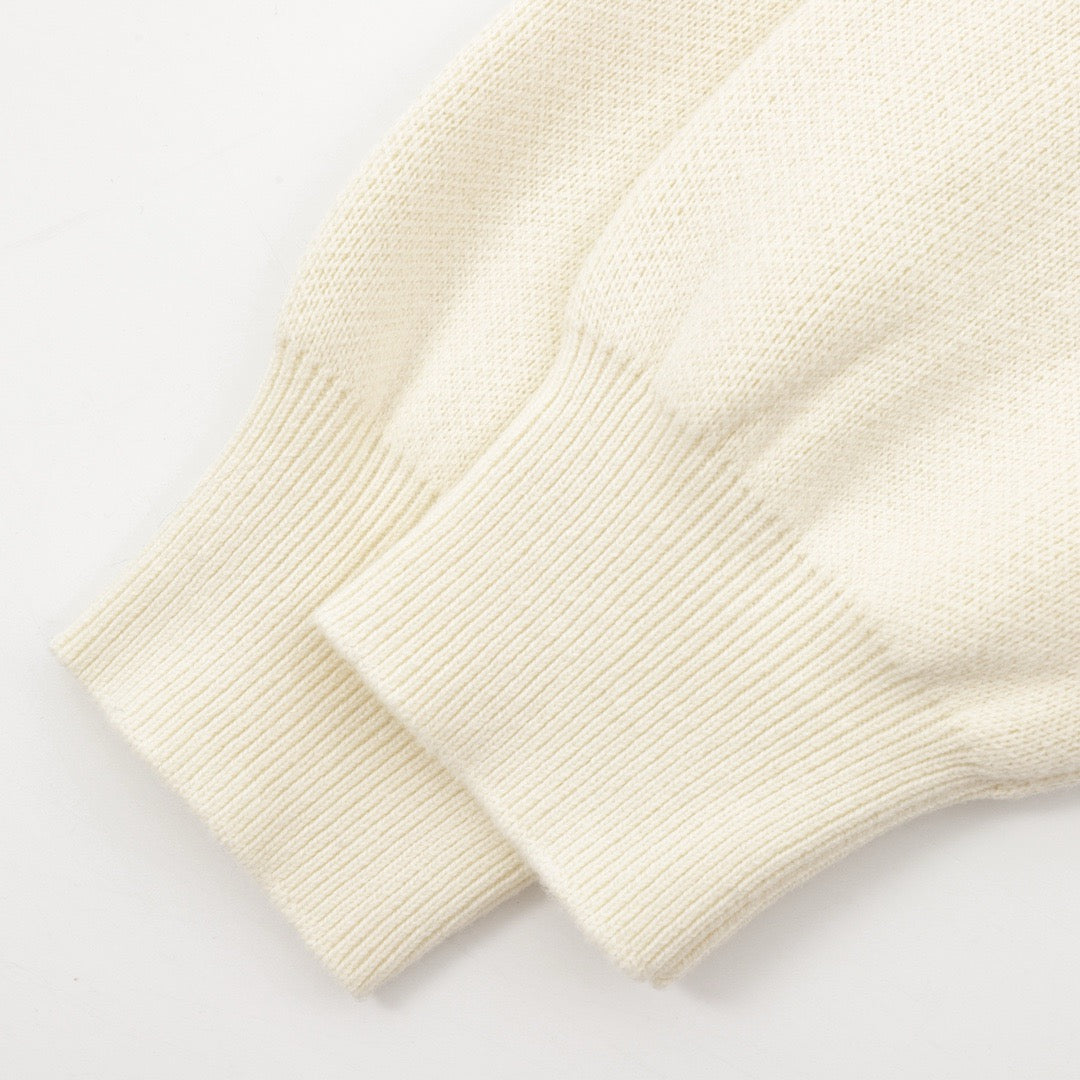 Jacquard pocket knitted sweater