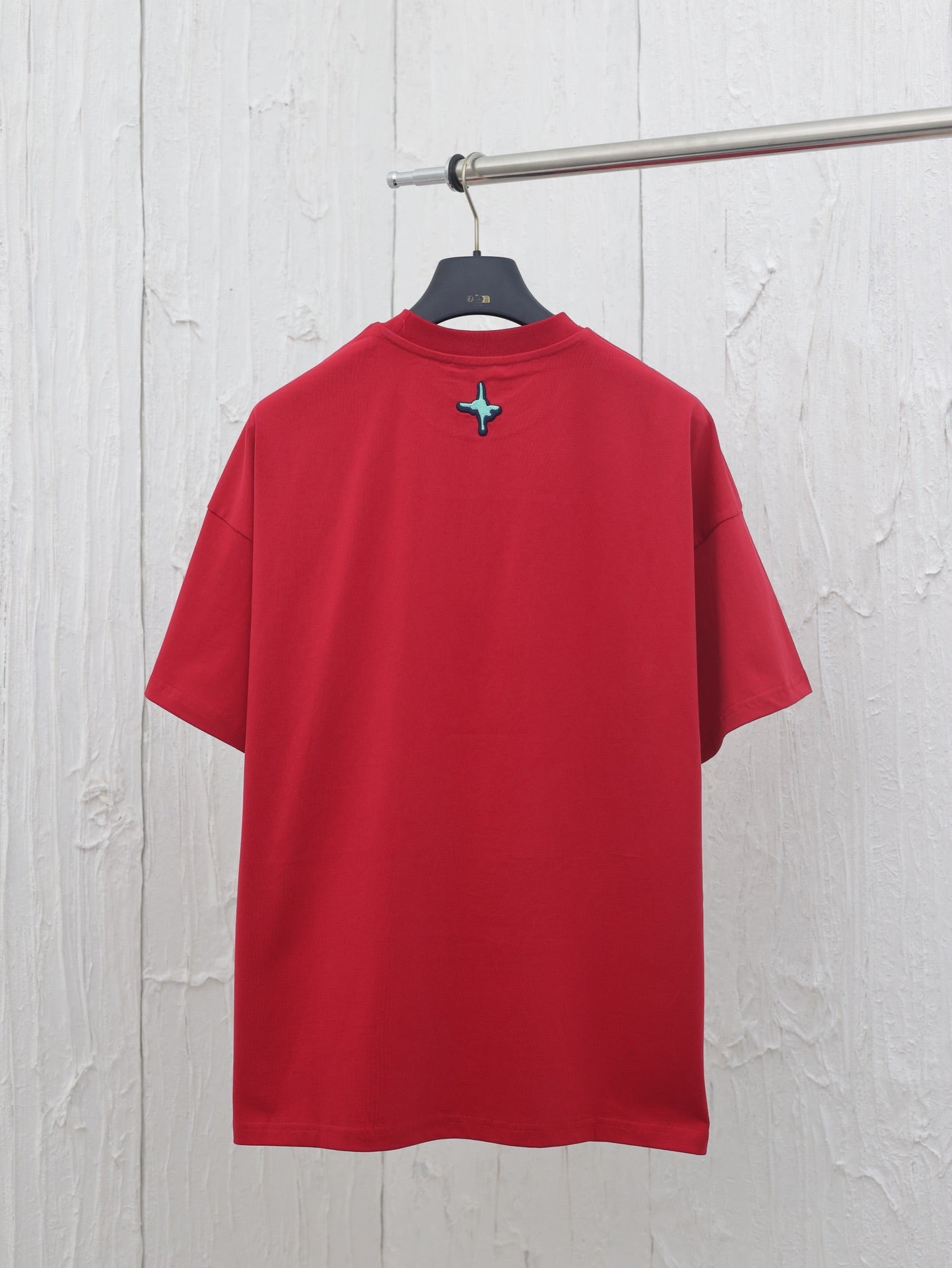 Ski series embroidered round neck short-sleeved T-shirt