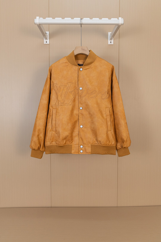 Lambskin embroidered jacket