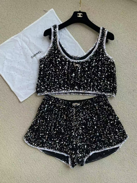 Sequined Camisole Set