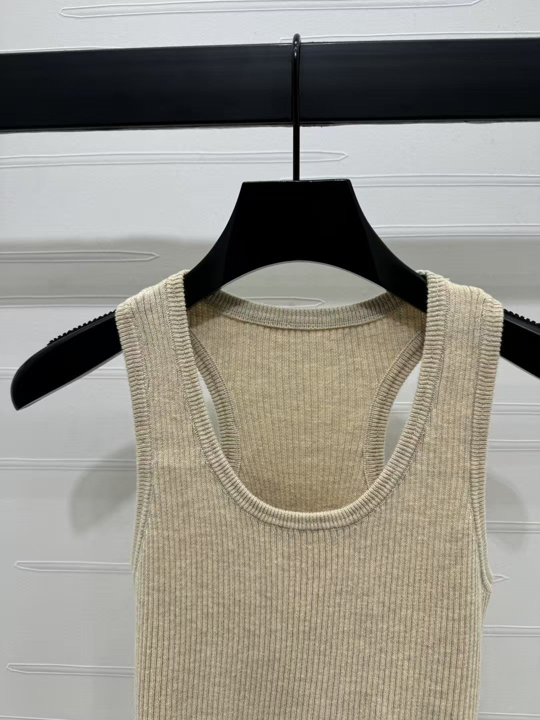 short knitted vest