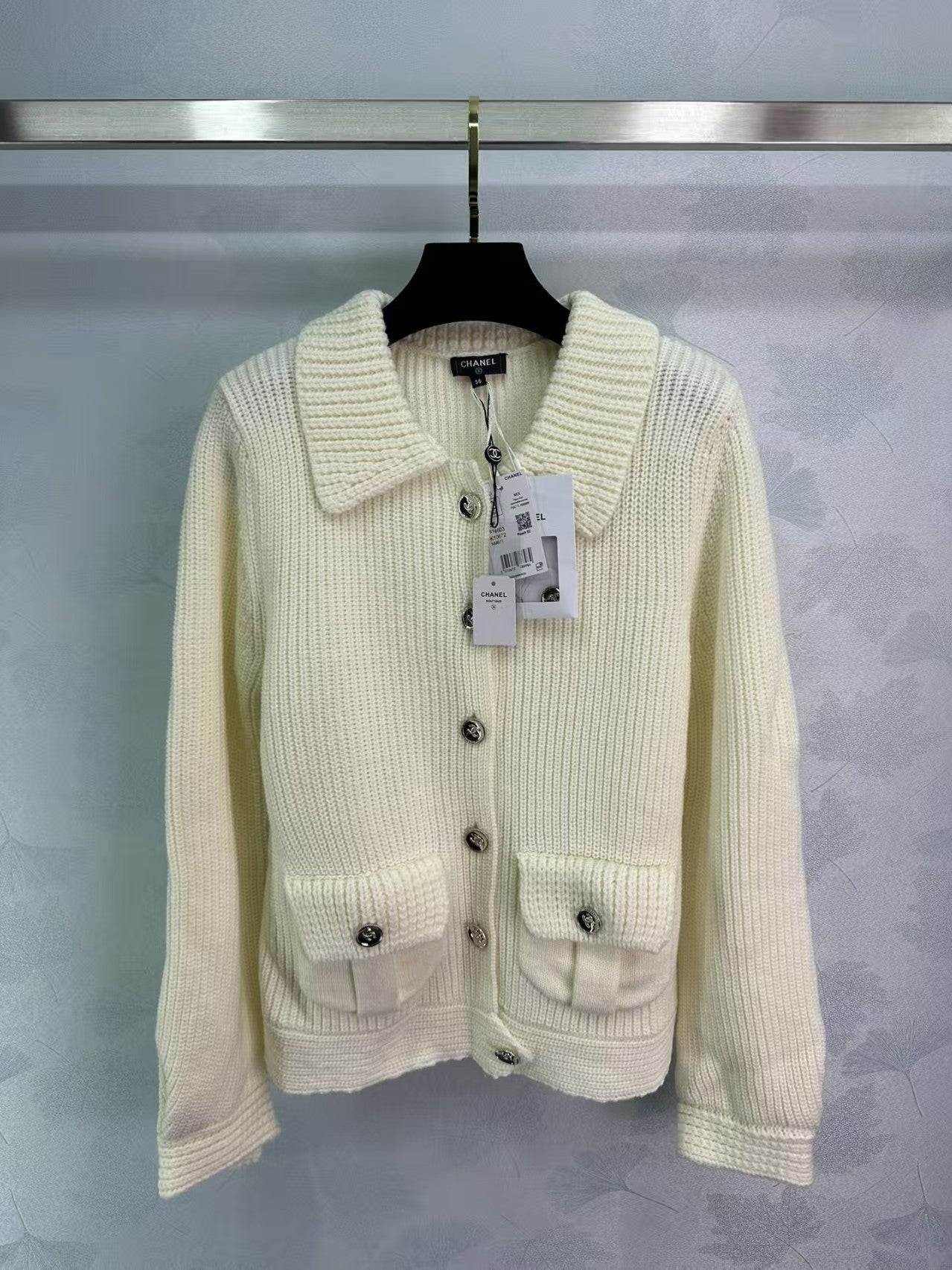 Autumn and winter lapel simple lazy thick knitted cardigan