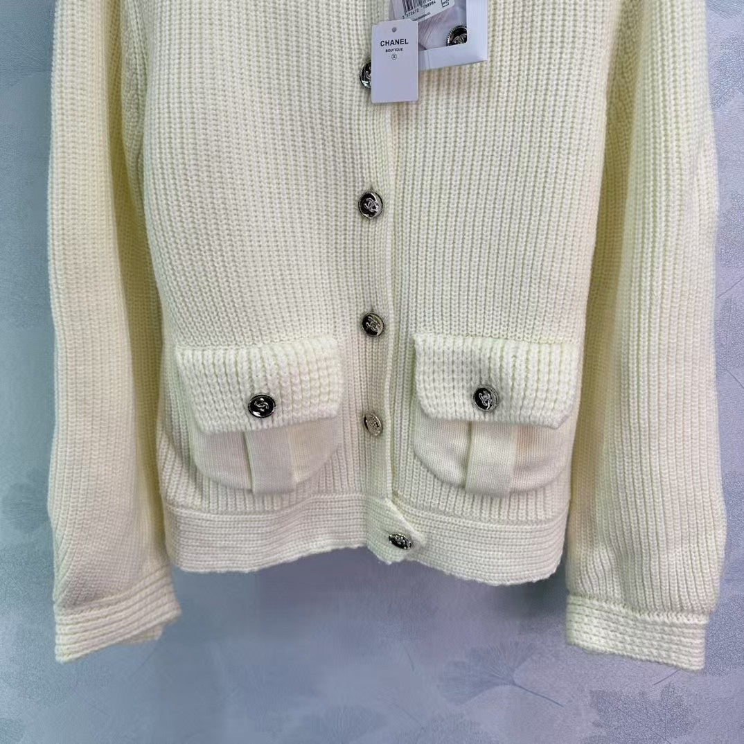 Autumn and winter lapel simple lazy thick knitted cardigan