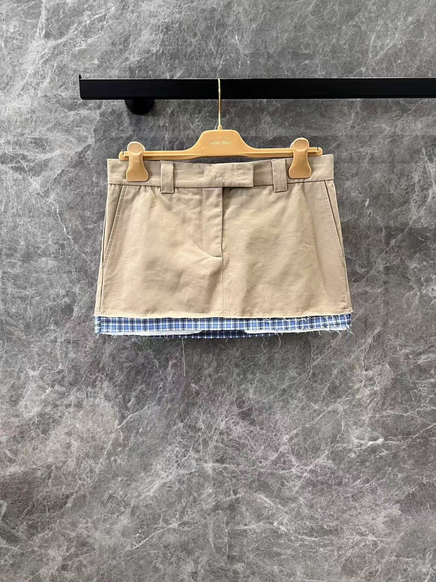 Literary Khaki Miniskirt