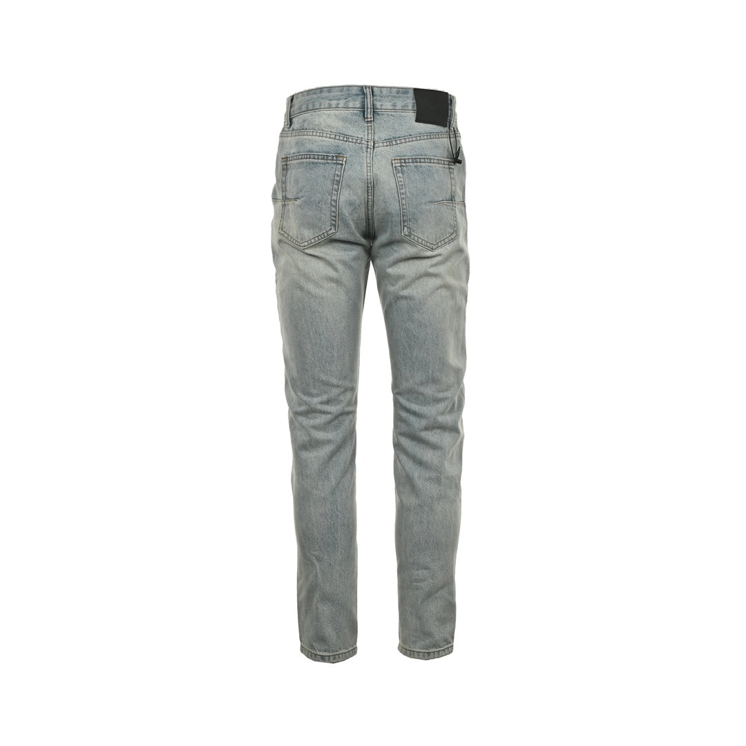 pocket split jeans