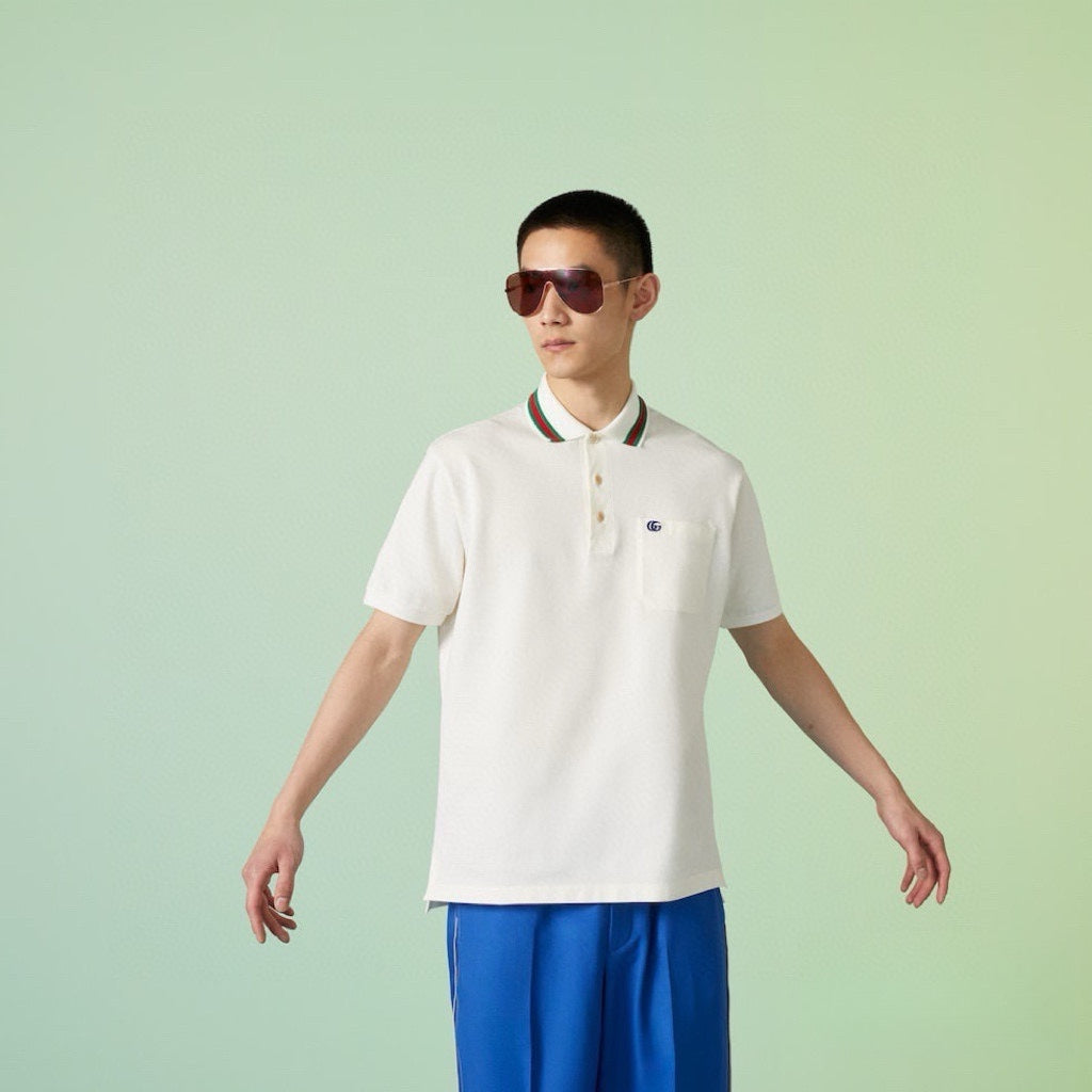 Pocket GG embroidered Polo short sleeve