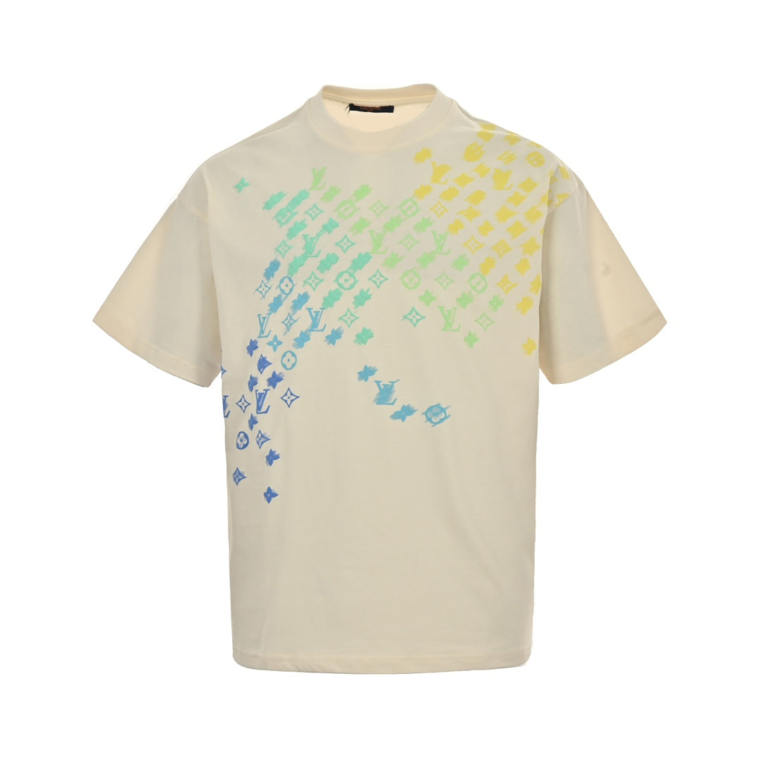 Gradient presbyopic foam printed short sleeves