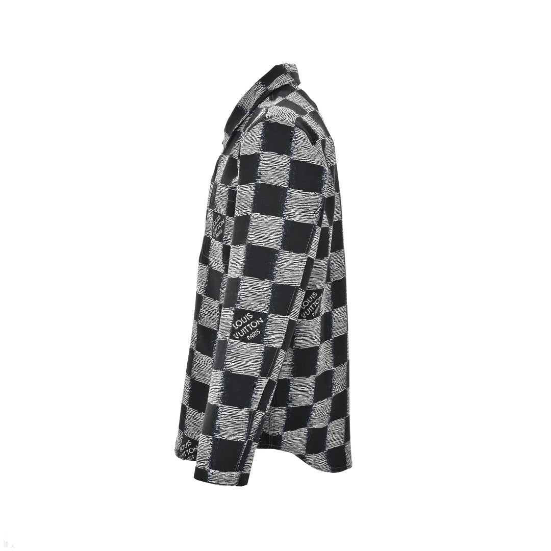 checkerboard shirt jacket