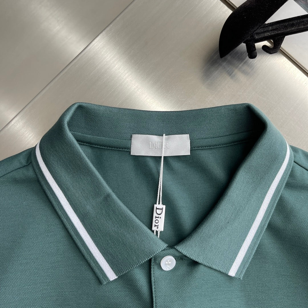 24SS classic embroidered short-sleeved polo shirt