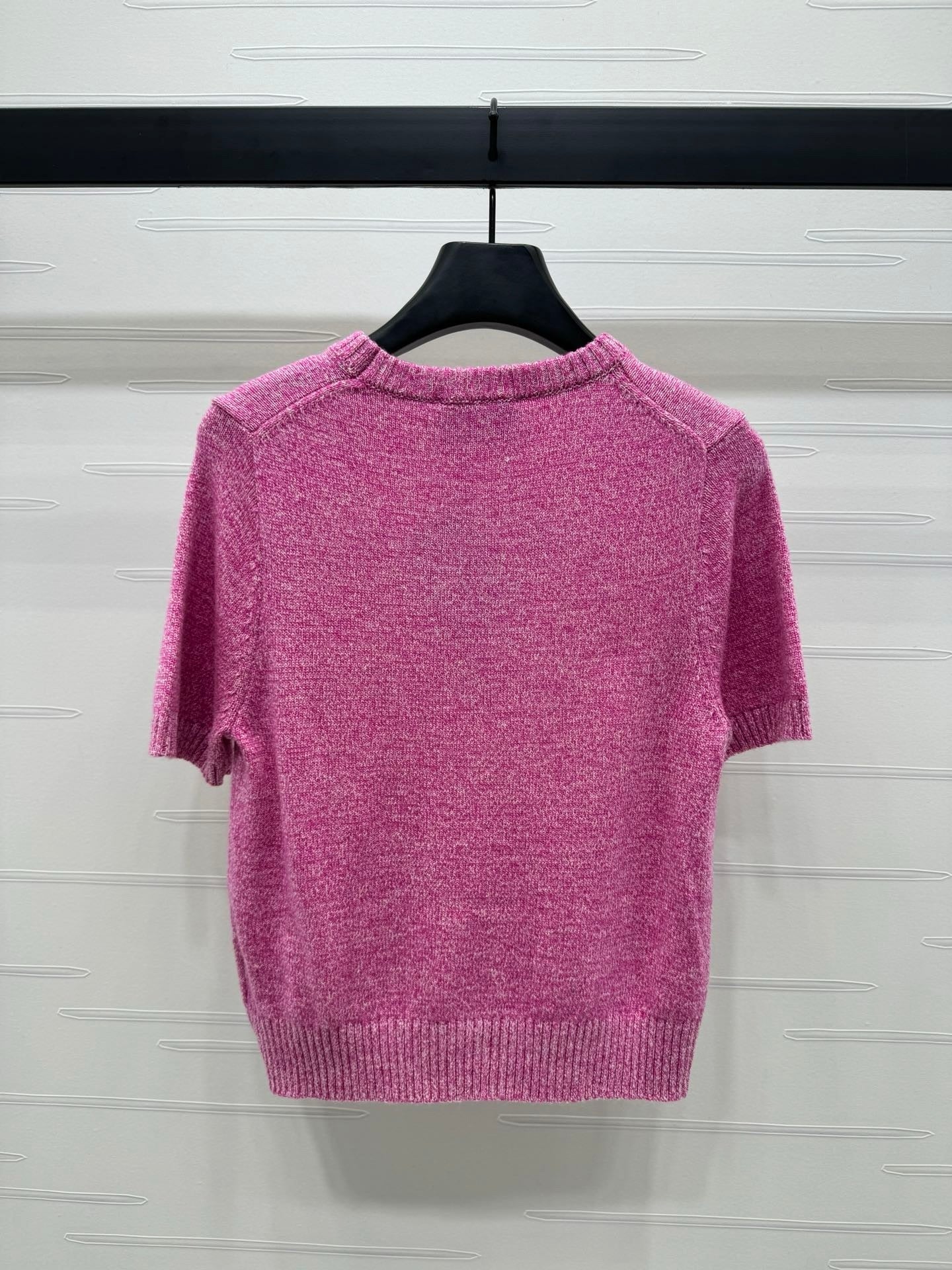 round neck knitted short sleeves