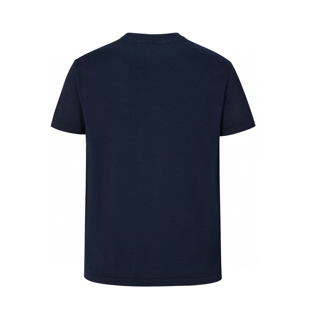 Joint jacquard knitted T-shirt