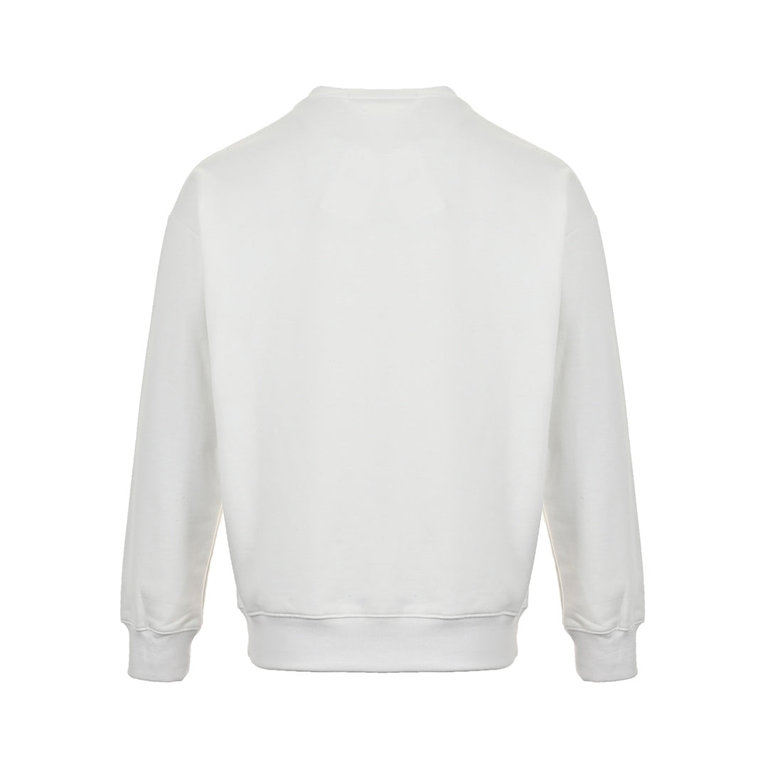 Silver label embroidered logo crew neck sweatshirt