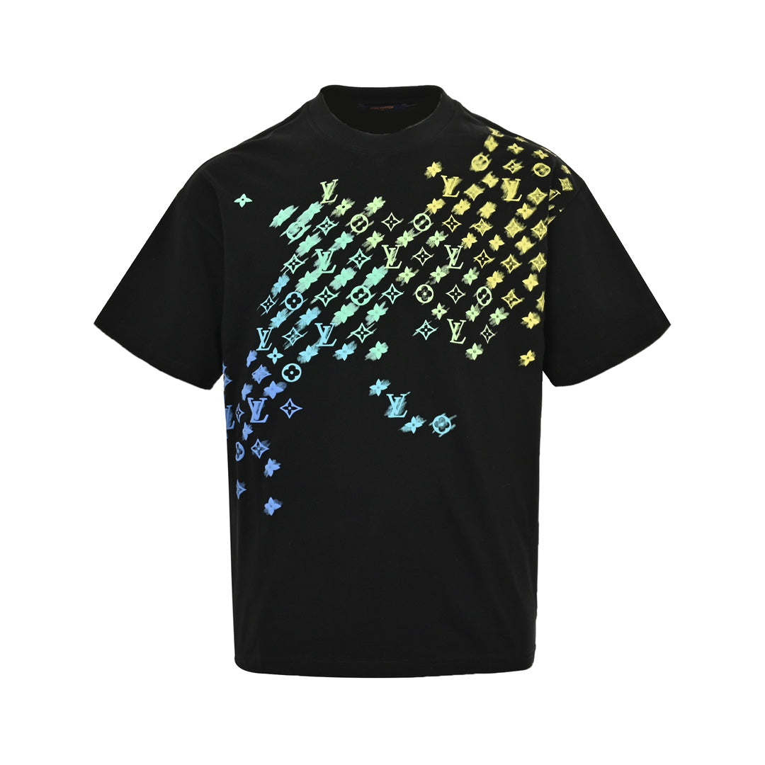 Gradient presbyopic foam printed short sleeves