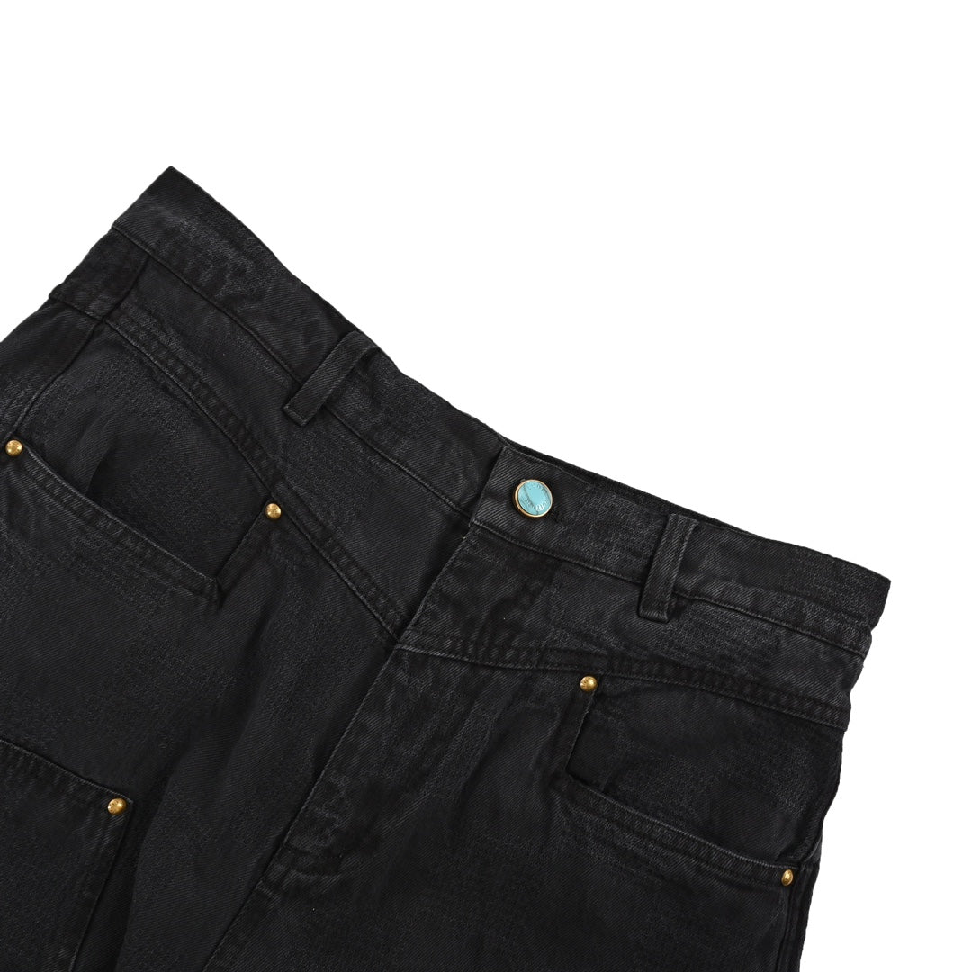 24Fw Tessellated Dark Work Jeans