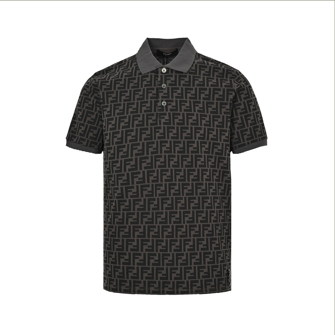 All-over printed double F Polo short sleeves