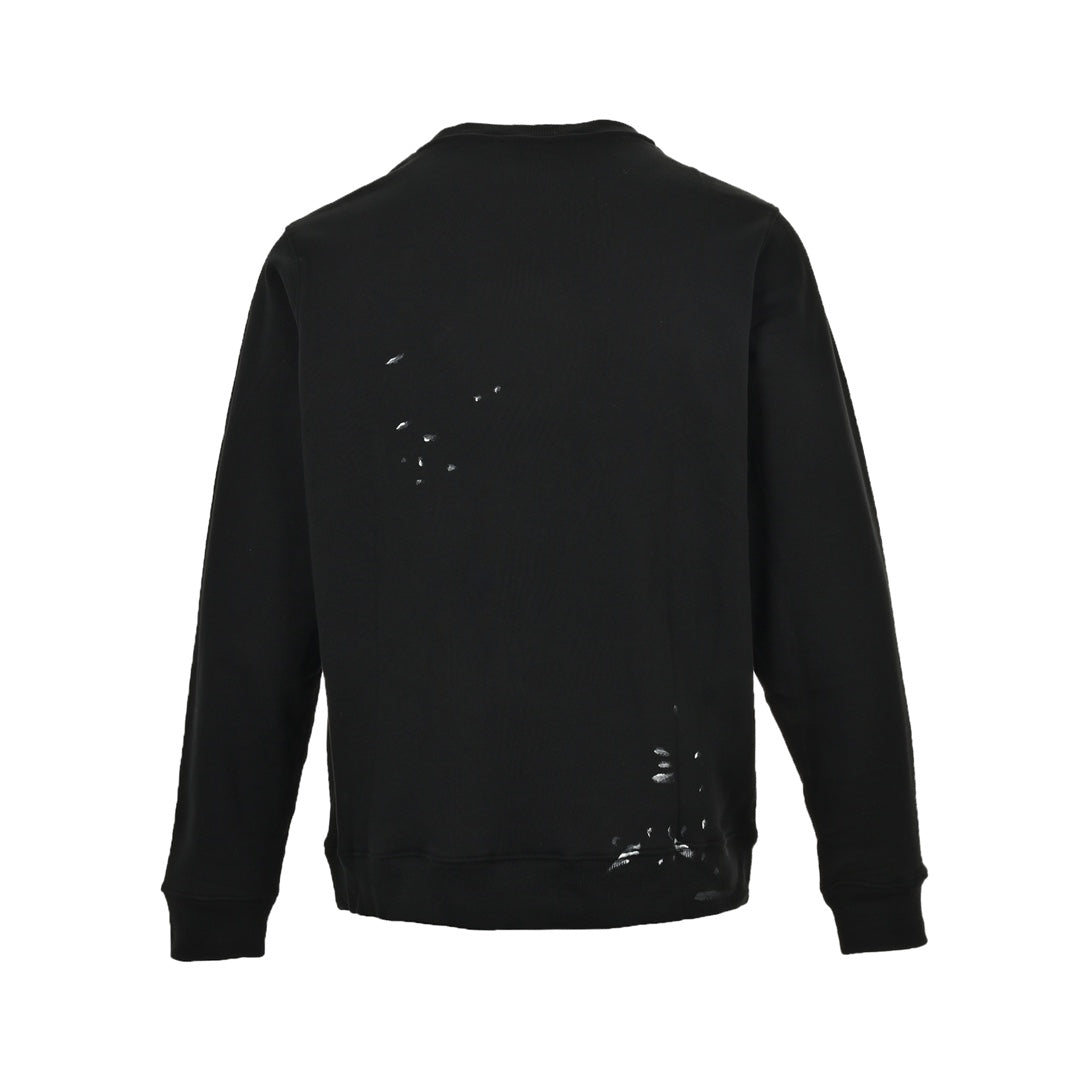 Co-branded painted splash-ink round neck sweatshirt