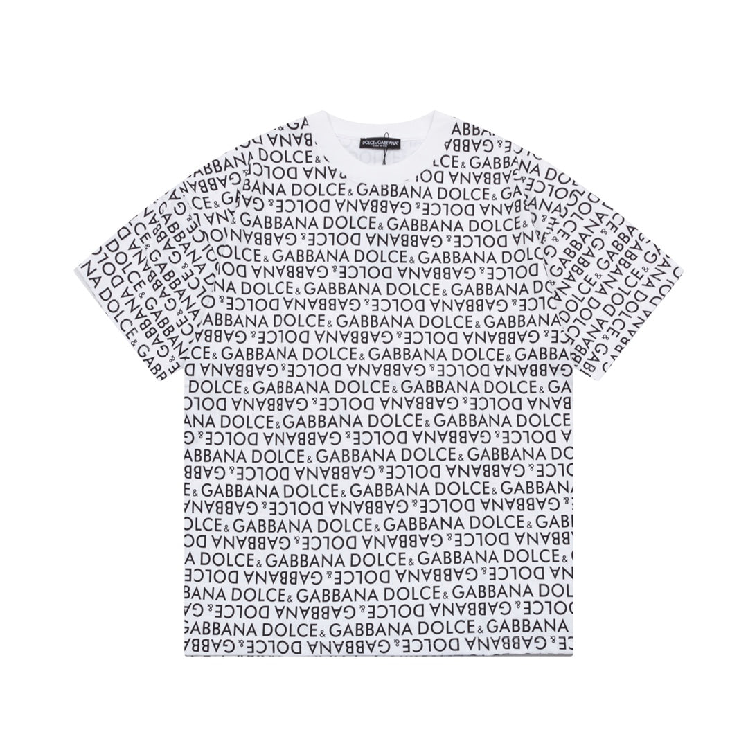 Letters Printed All Over T Shirt