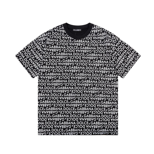 Letters Printed All Over T Shirt