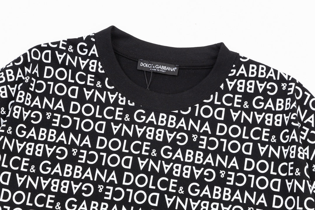 Letters Printed All Over T Shirt