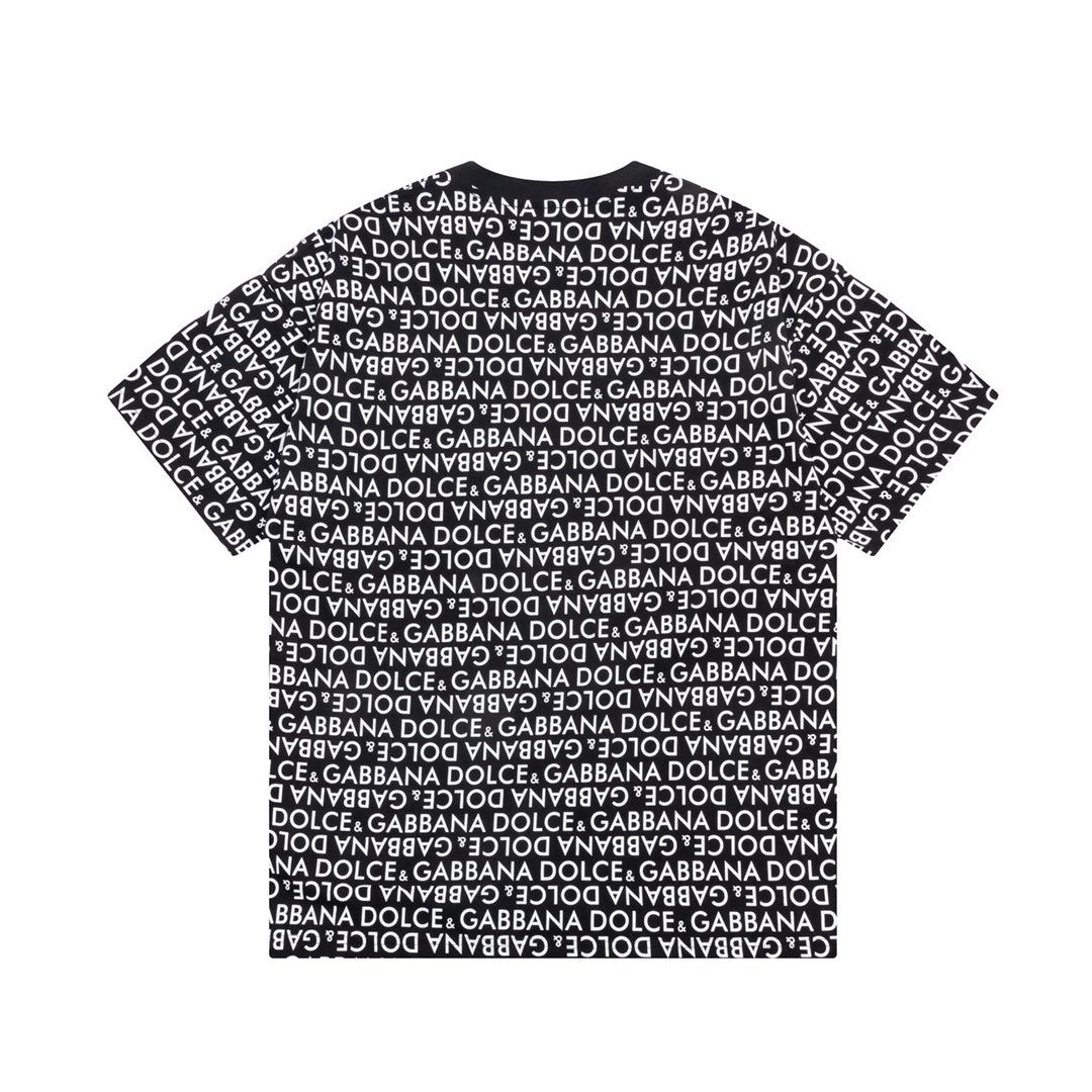 Letters Printed All Over T Shirt